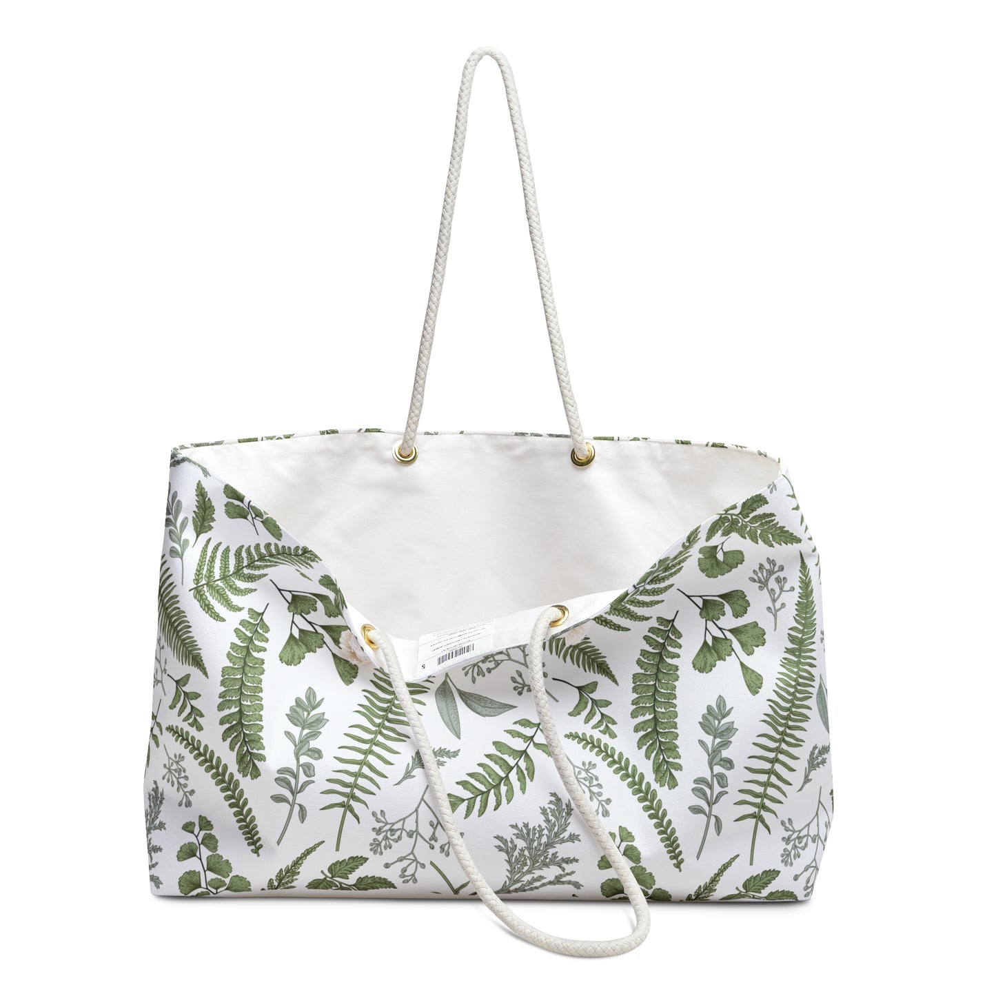 Weekender Bag in Green Leaves