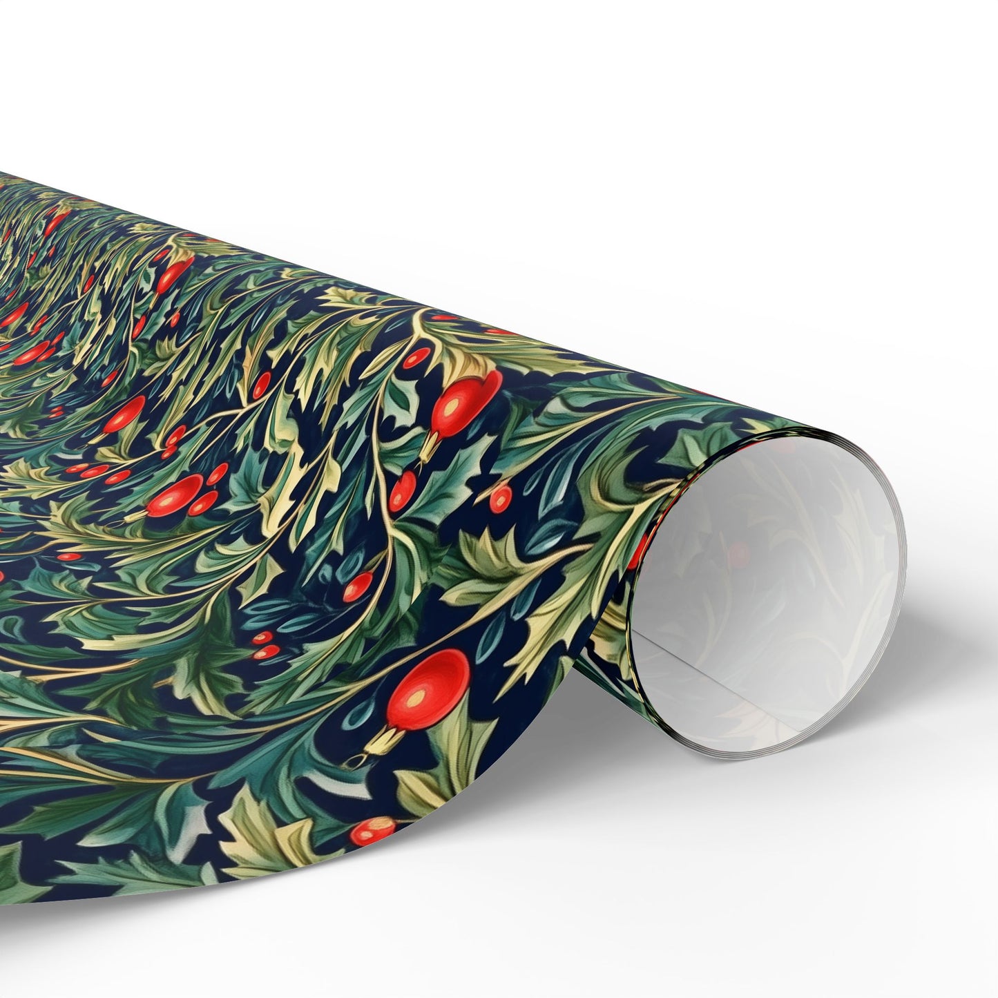 Holly and Berries Christmas Wrapping Paper