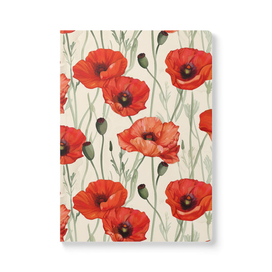 Softcover Journal in Poppies