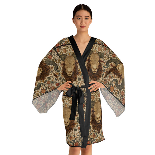 Long Sleeve Kimono Robe (AOP) for Taurus