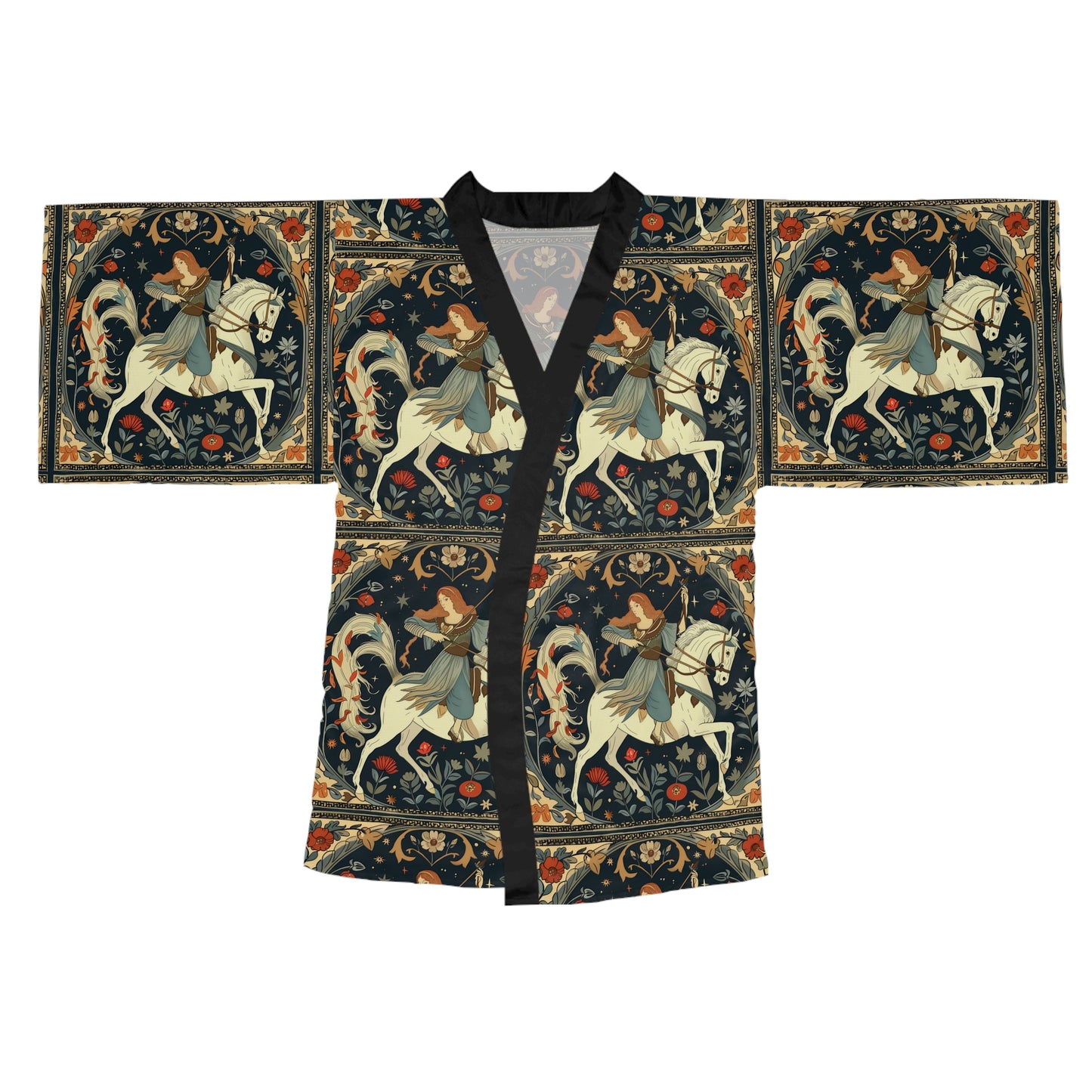 Long Sleeve Kimono Robe (AOP) for Sagittarius