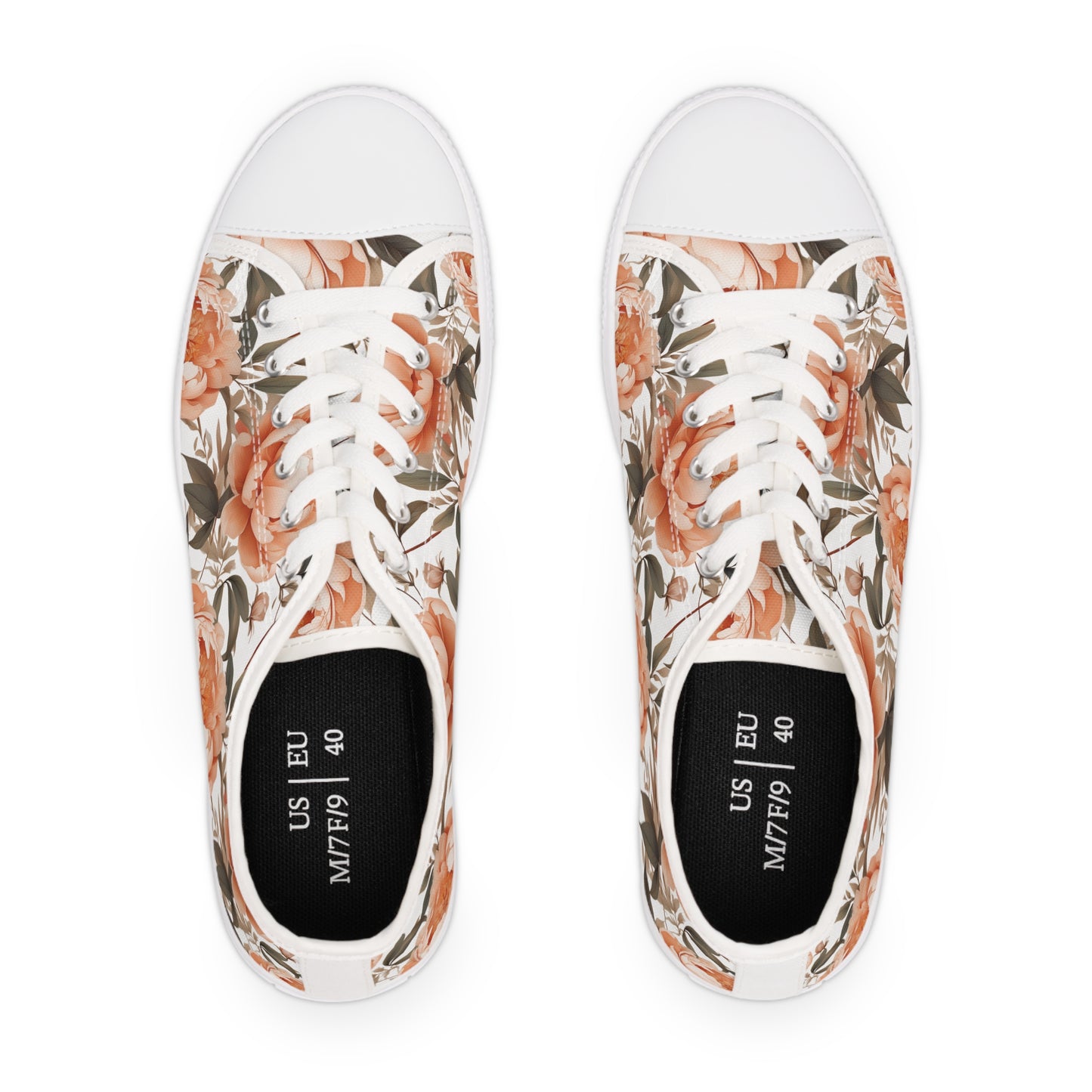 Women's Low Top Sneakers in Fuzzy Peach