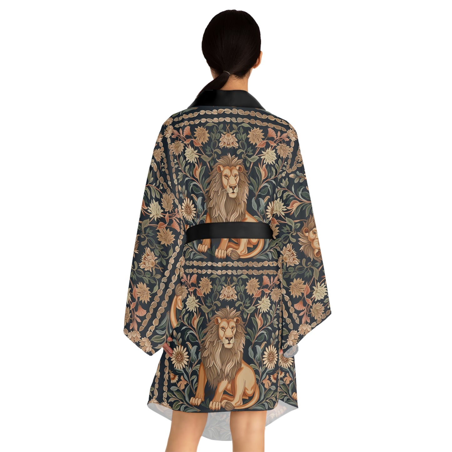 Long Sleeve Kimono Robe (AOP) for Leo