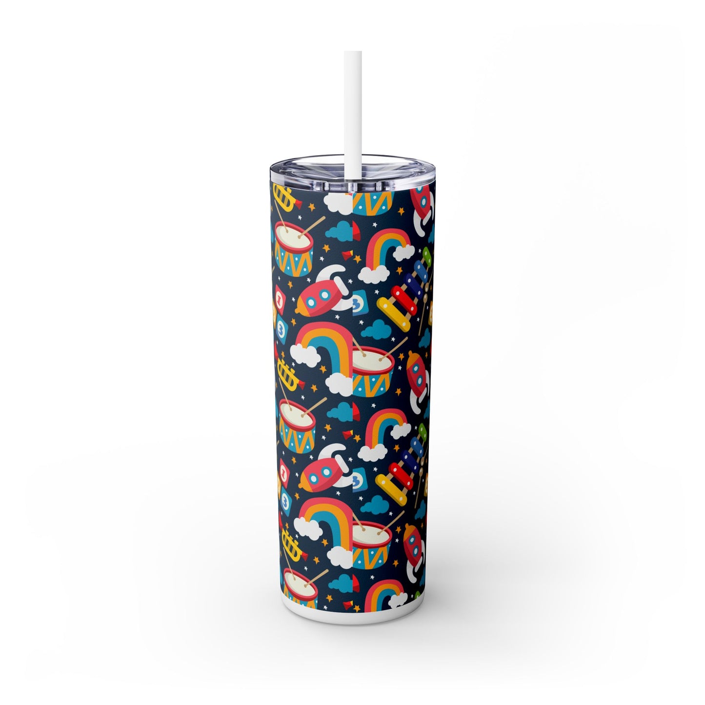 Skinny 20oz Tumbler with Straw in Kidzone