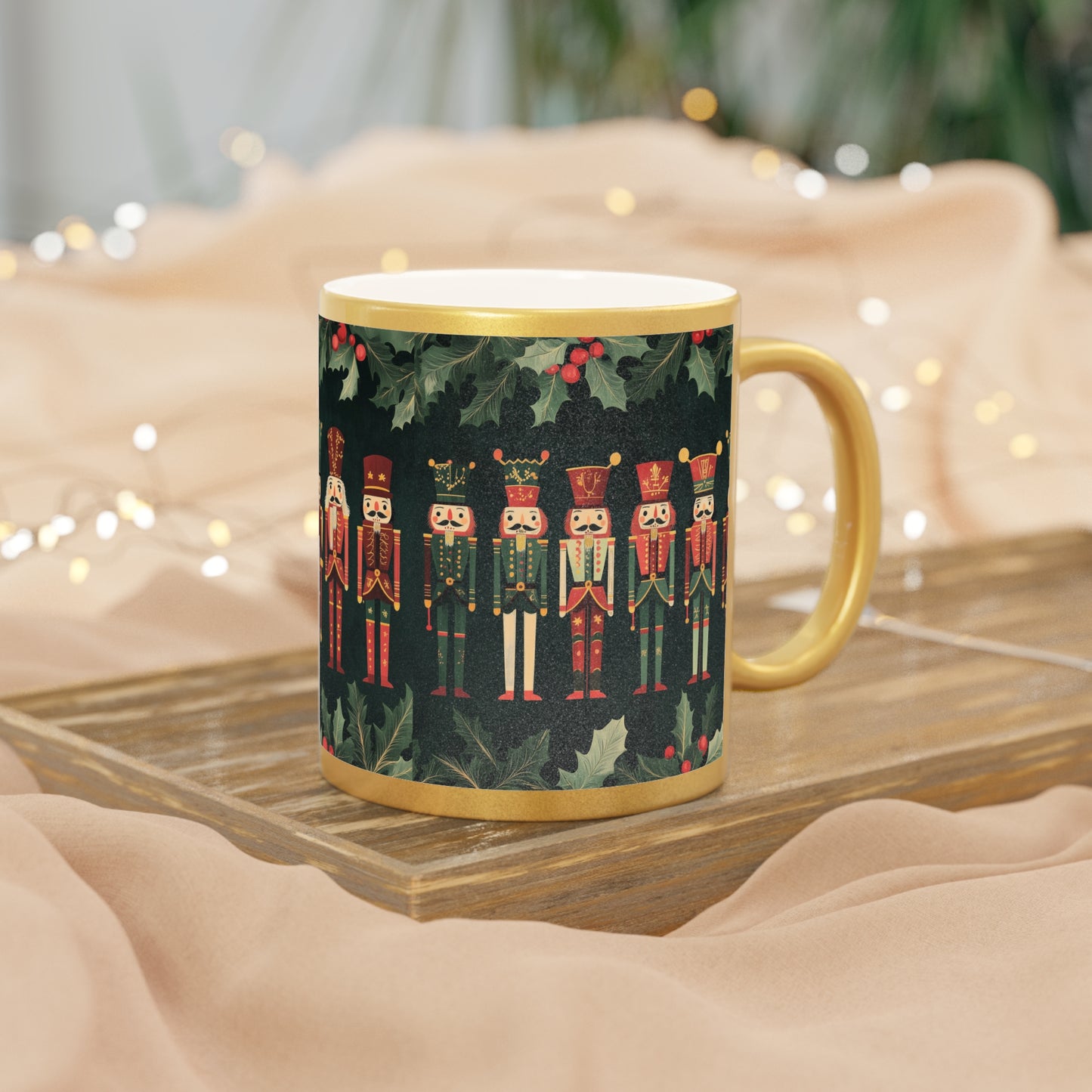 Nutcracker Metallic Gold Mug