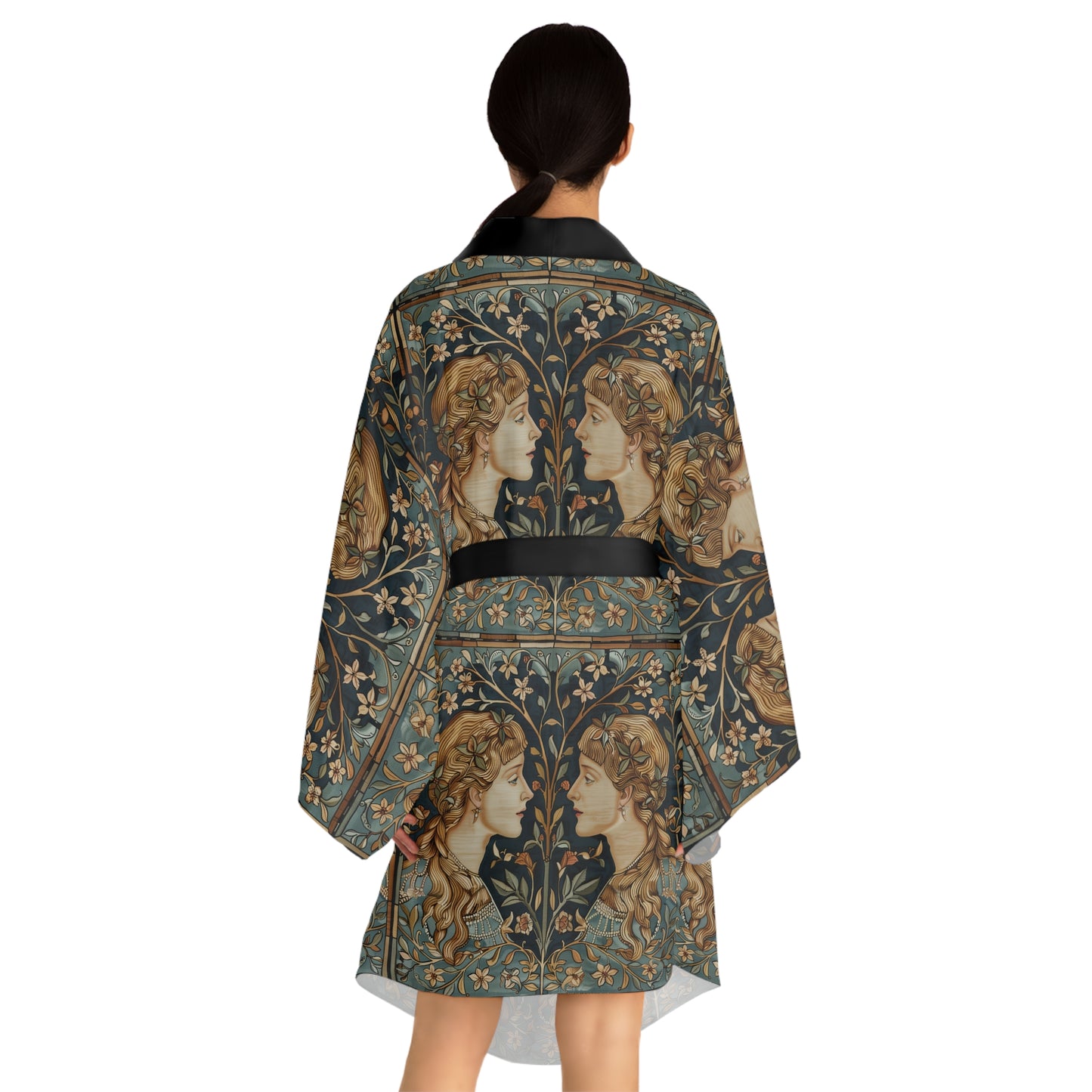 Long Sleeve Kimono Robe (AOP) for Gemini