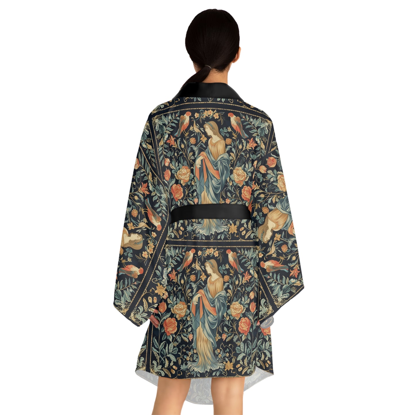 Long Sleeve Kimono Robe (AOP) for Virgo