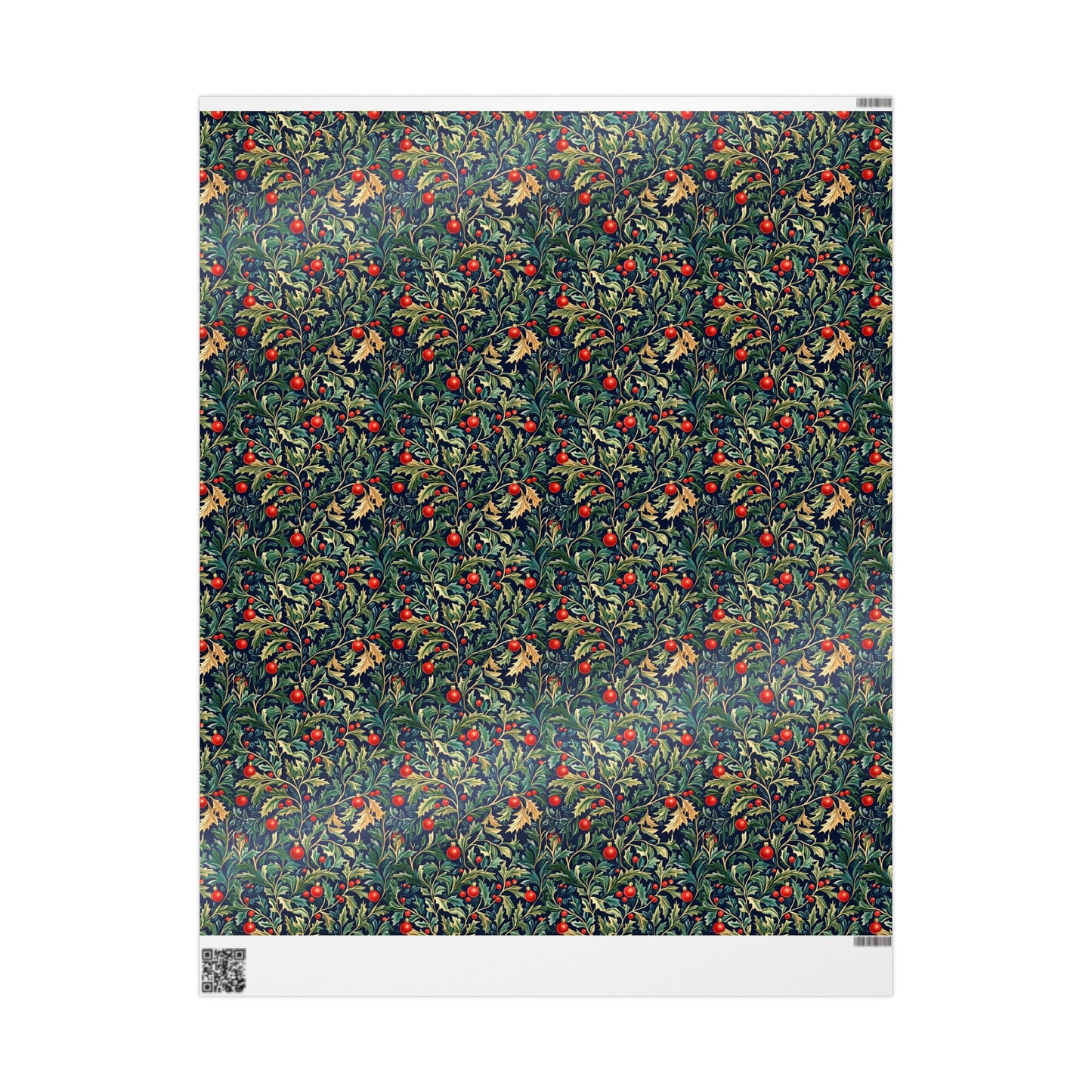 Holly and Berries Christmas Wrapping Paper