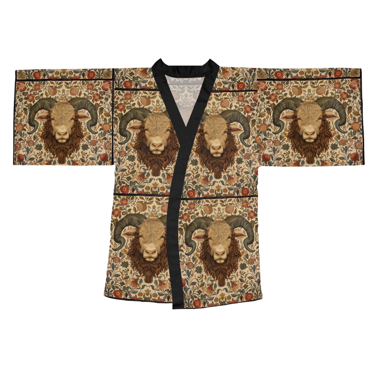 Long Sleeve Kimono Robe (AOP) for Taurus