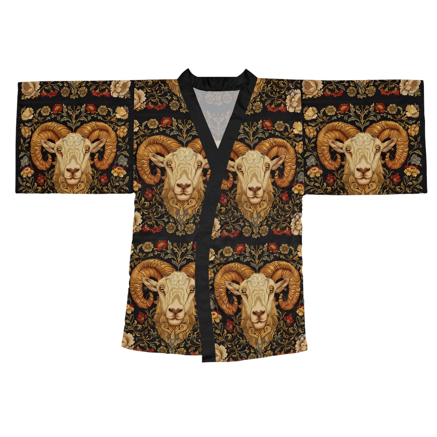 Long Sleeve Kimono Robe (AOP) for Aries