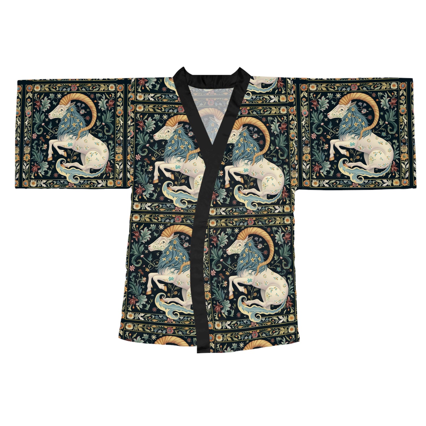 Long Sleeve Kimono Robe (AOP) for Capricorn