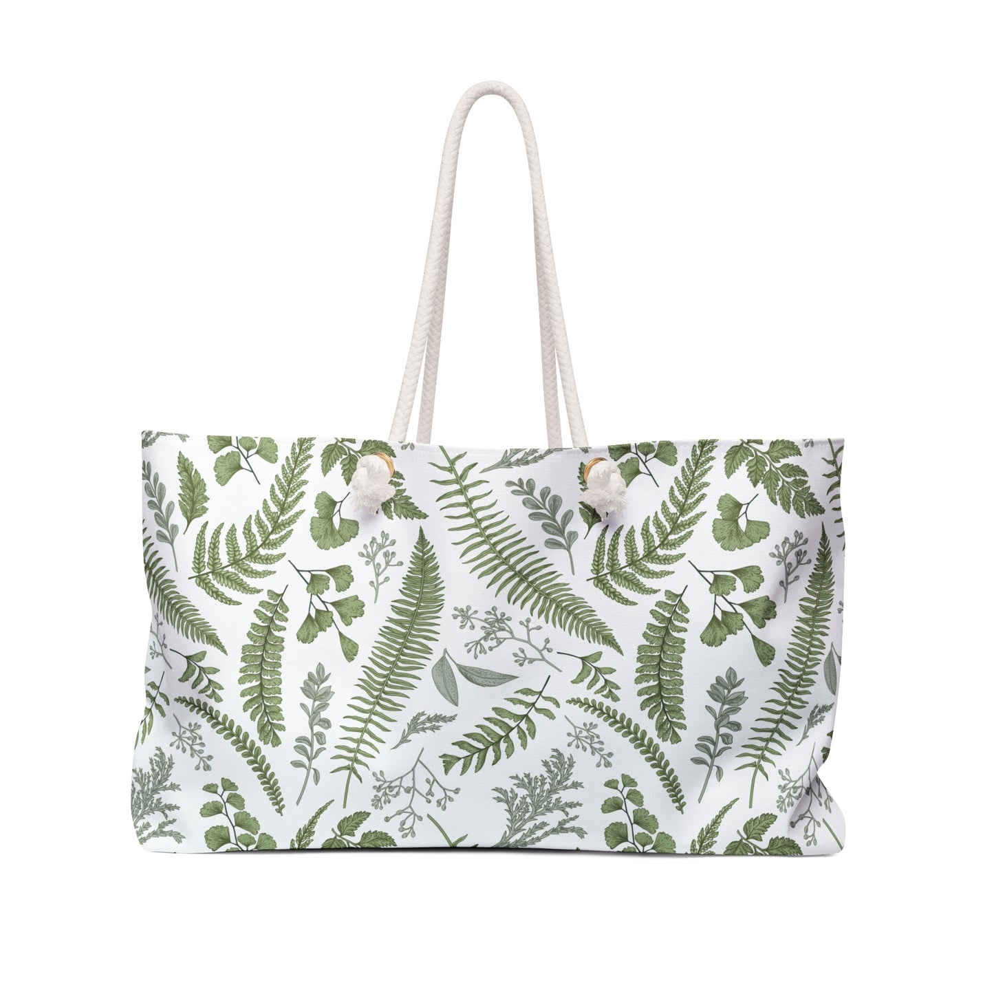 Weekender Bag in Green Leaves