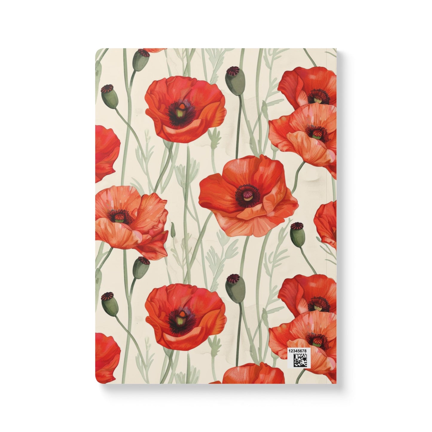 Softcover Journal in Poppies