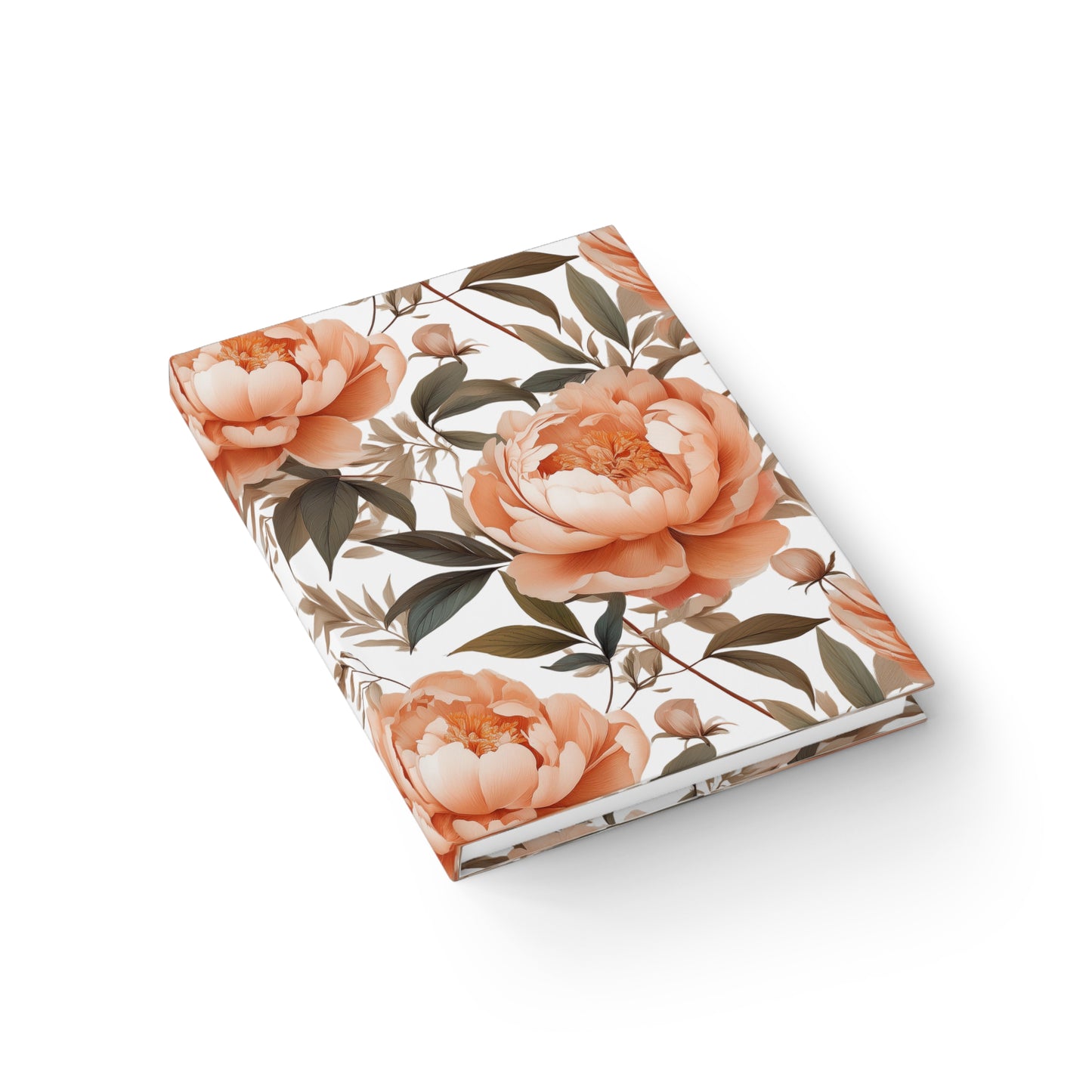 Fuzzy Peach Hardcover Journal