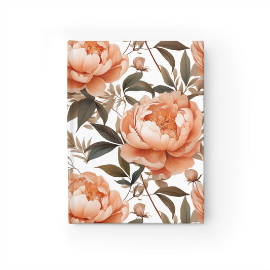 Fuzzy Peach Hardcover Journal