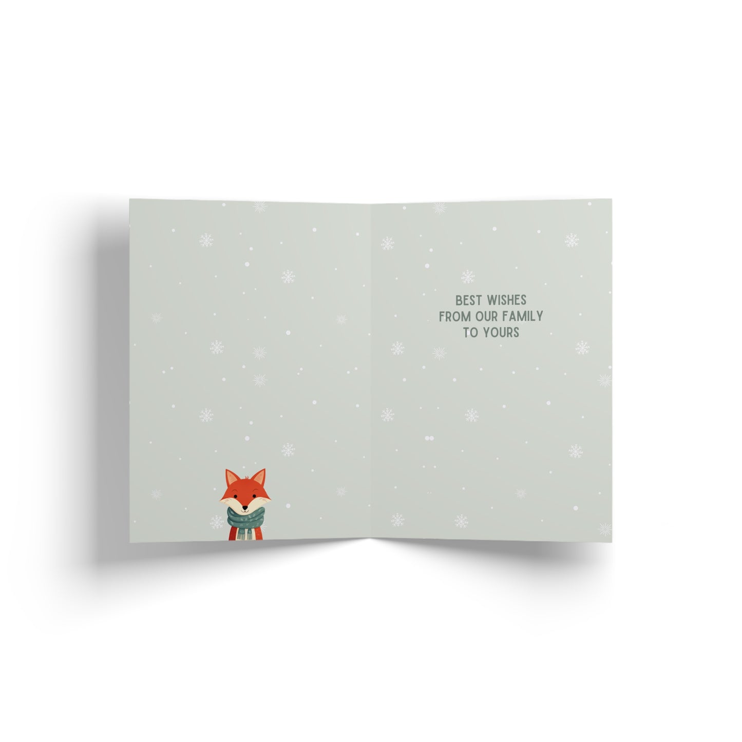 Jingle Bells Mr Fox Christmas Card