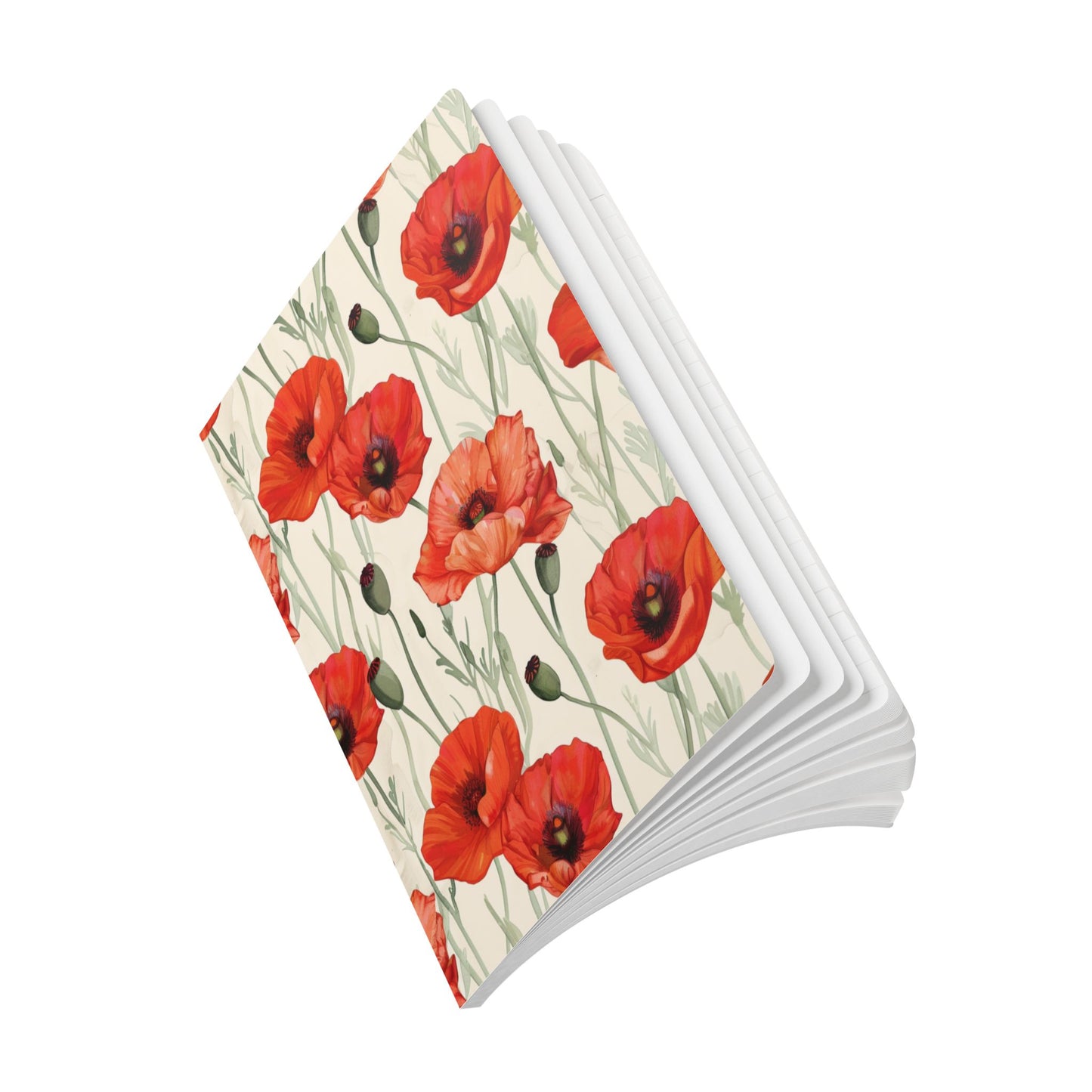 Softcover Journal in Poppies