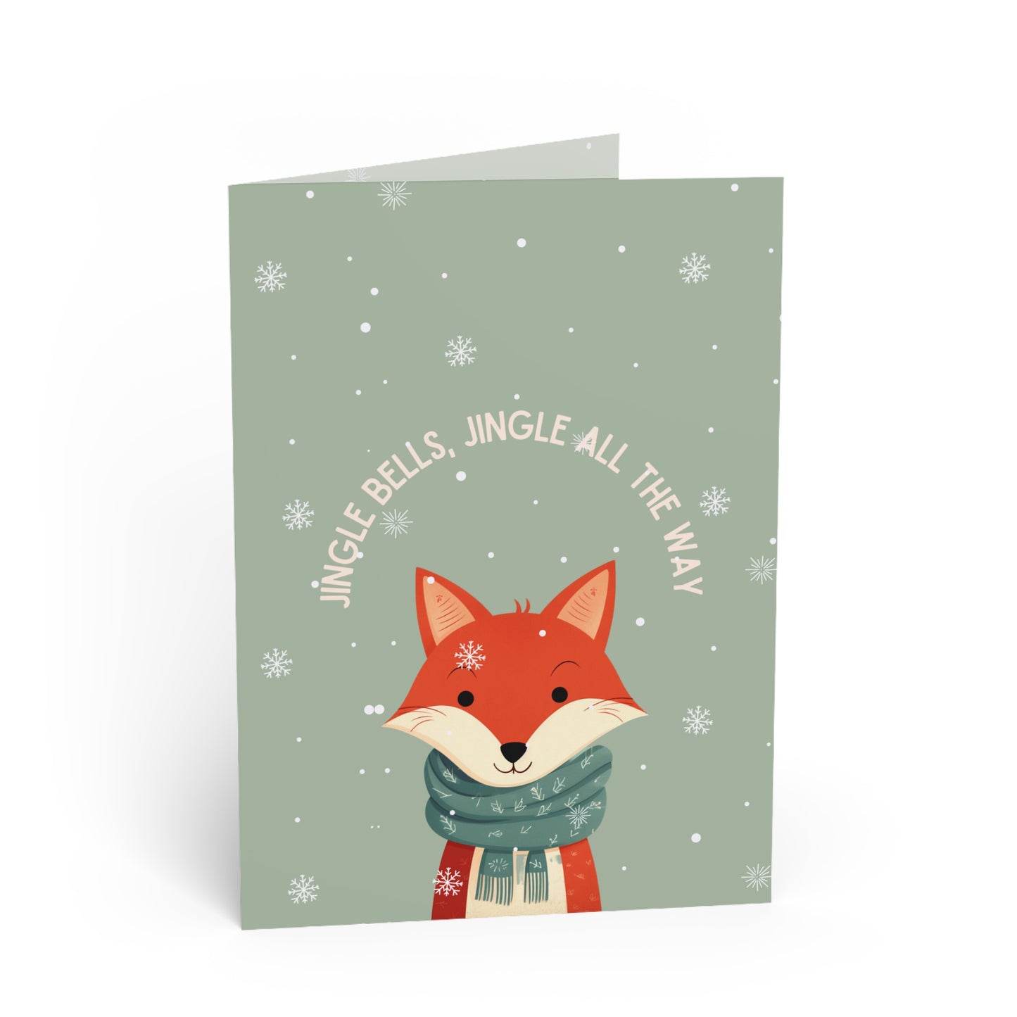 Jingle Bells Mr Fox Christmas Card