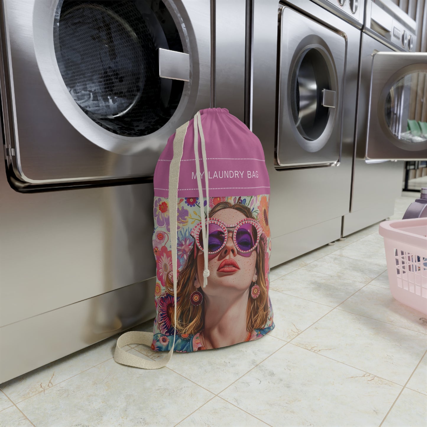 Laundry Bag in Pretty in Pink