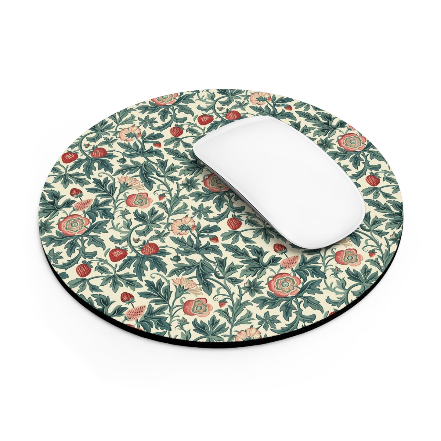 Round Mouse Pad in Strawberry