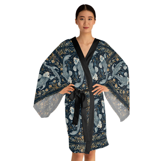 Long Sleeve Kimono Robe (AOP) for Pisces