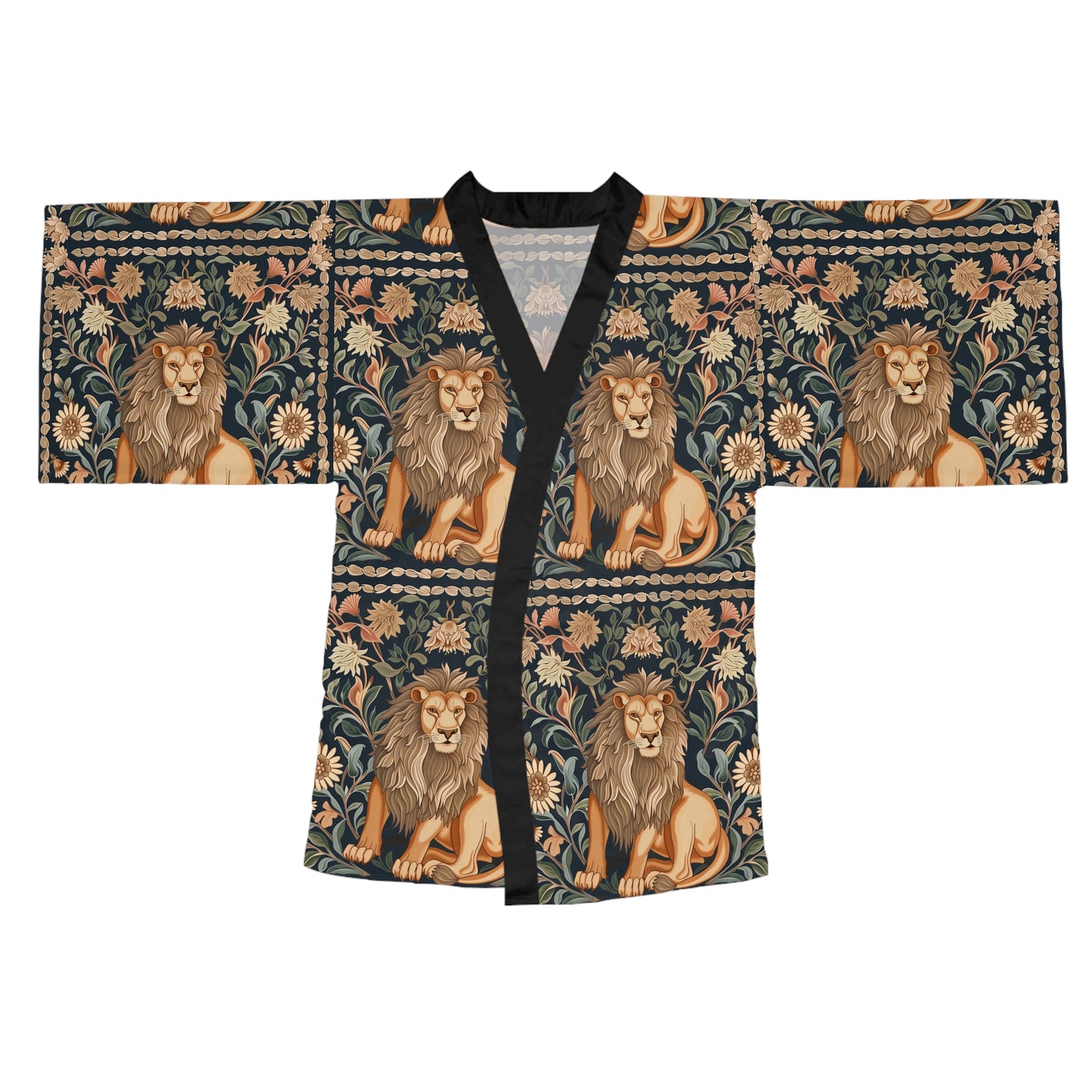 Long Sleeve Kimono Robe (AOP) for Leo