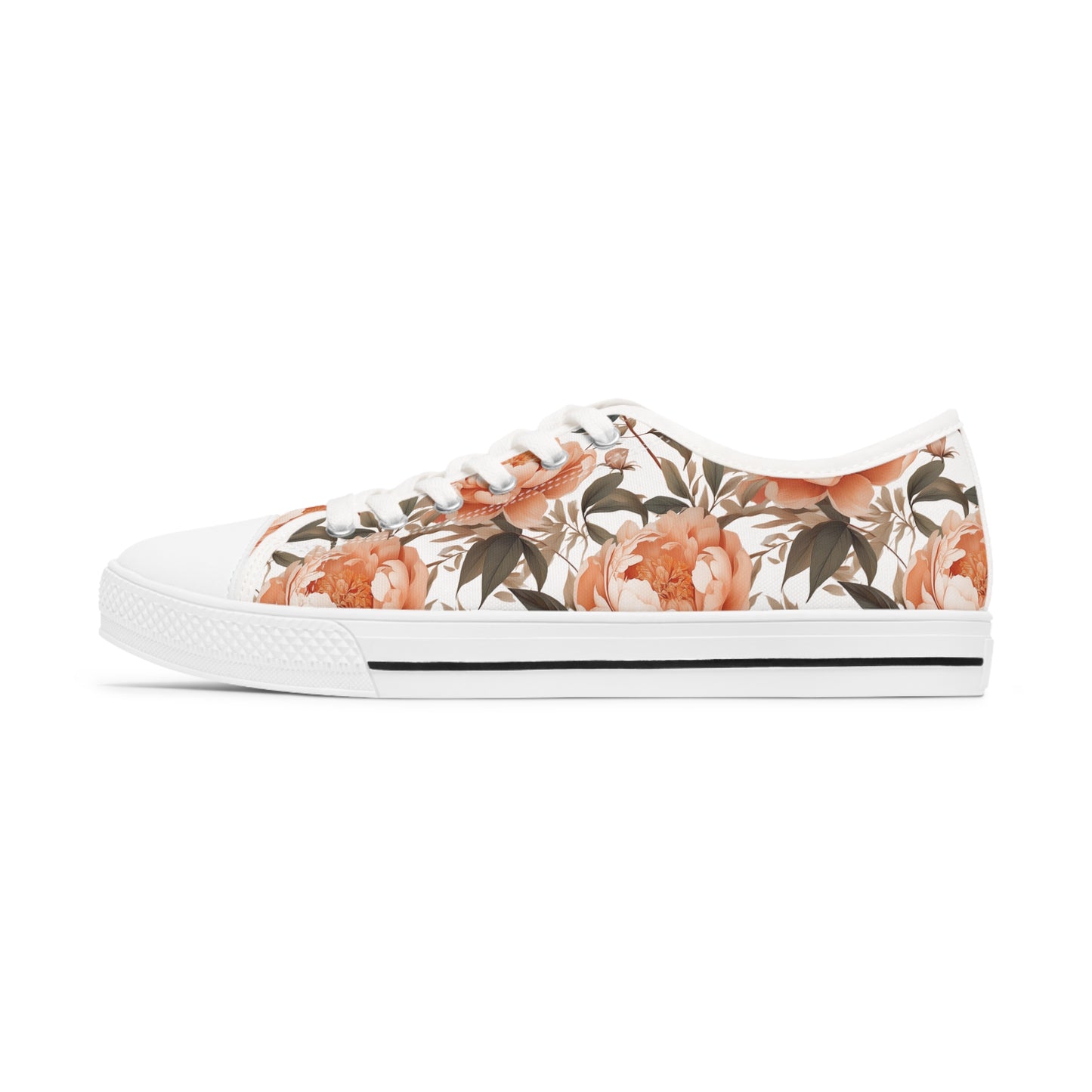 Women's Low Top Sneakers in Fuzzy Peach