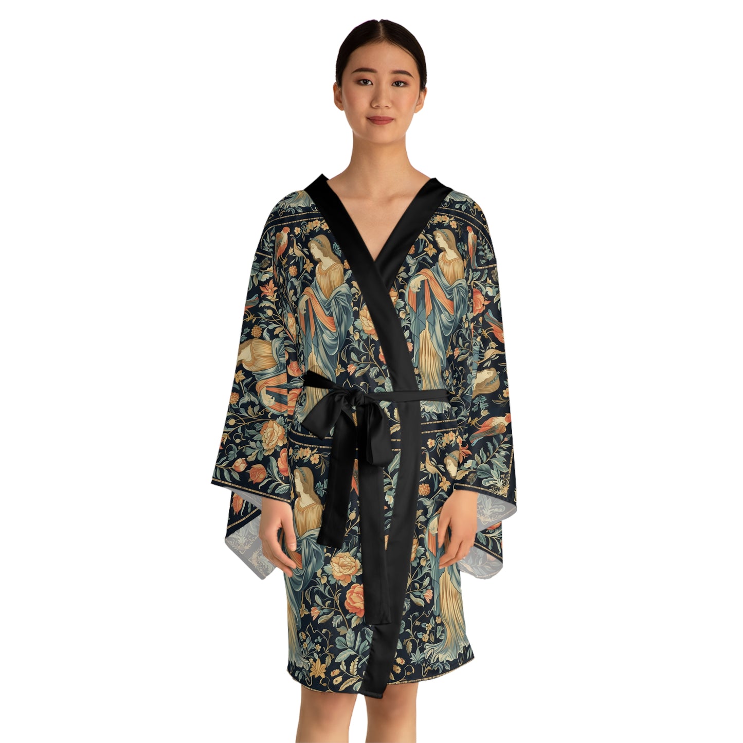 Long Sleeve Kimono Robe (AOP) for Virgo