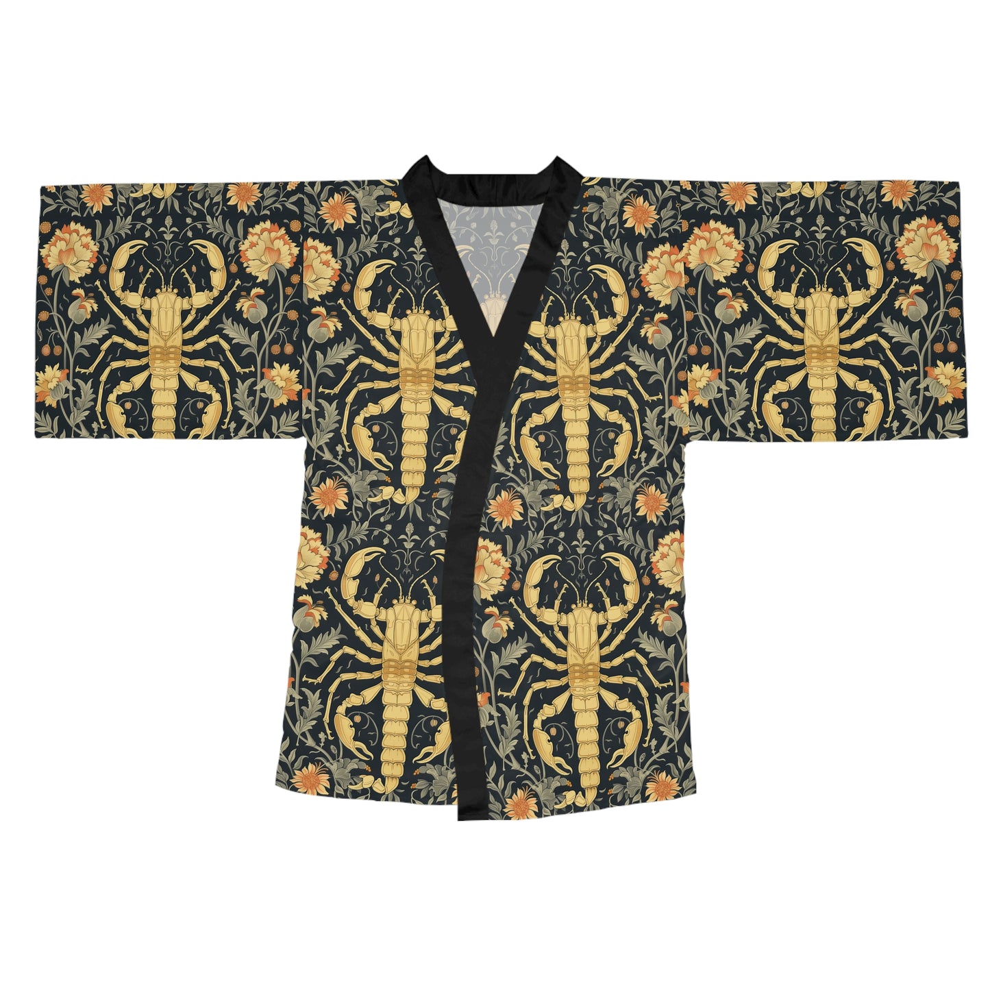 Long Sleeve Kimono Robe (AOP) for Scorpio