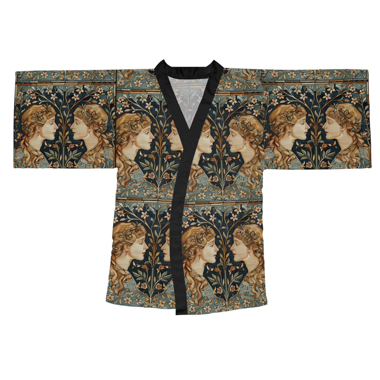 Long Sleeve Kimono Robe (AOP) for Gemini