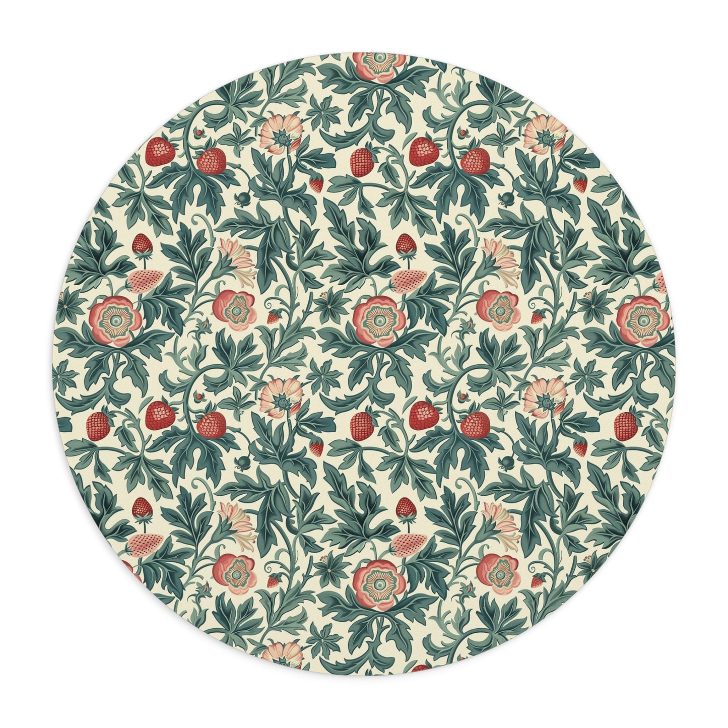 Round Mouse Pad in Strawberry