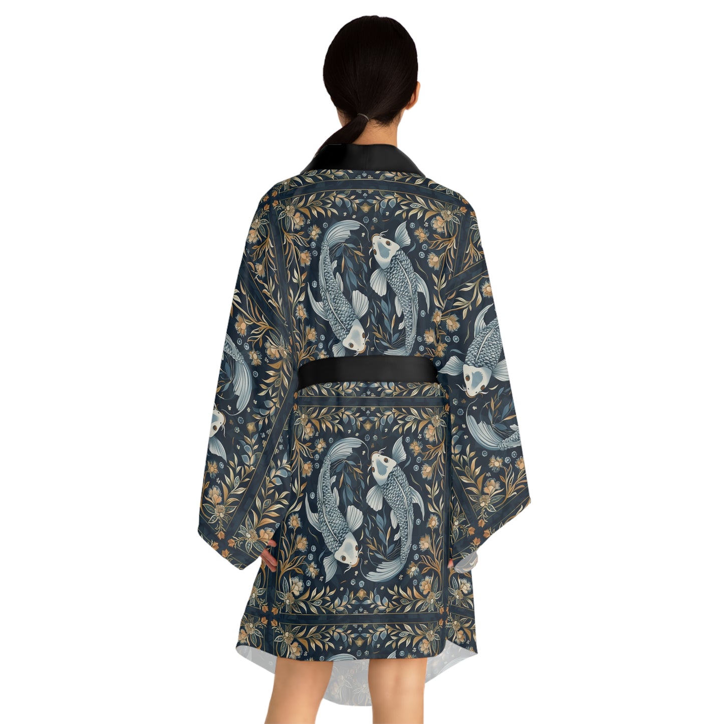 Long Sleeve Kimono Robe (AOP) for Pisces