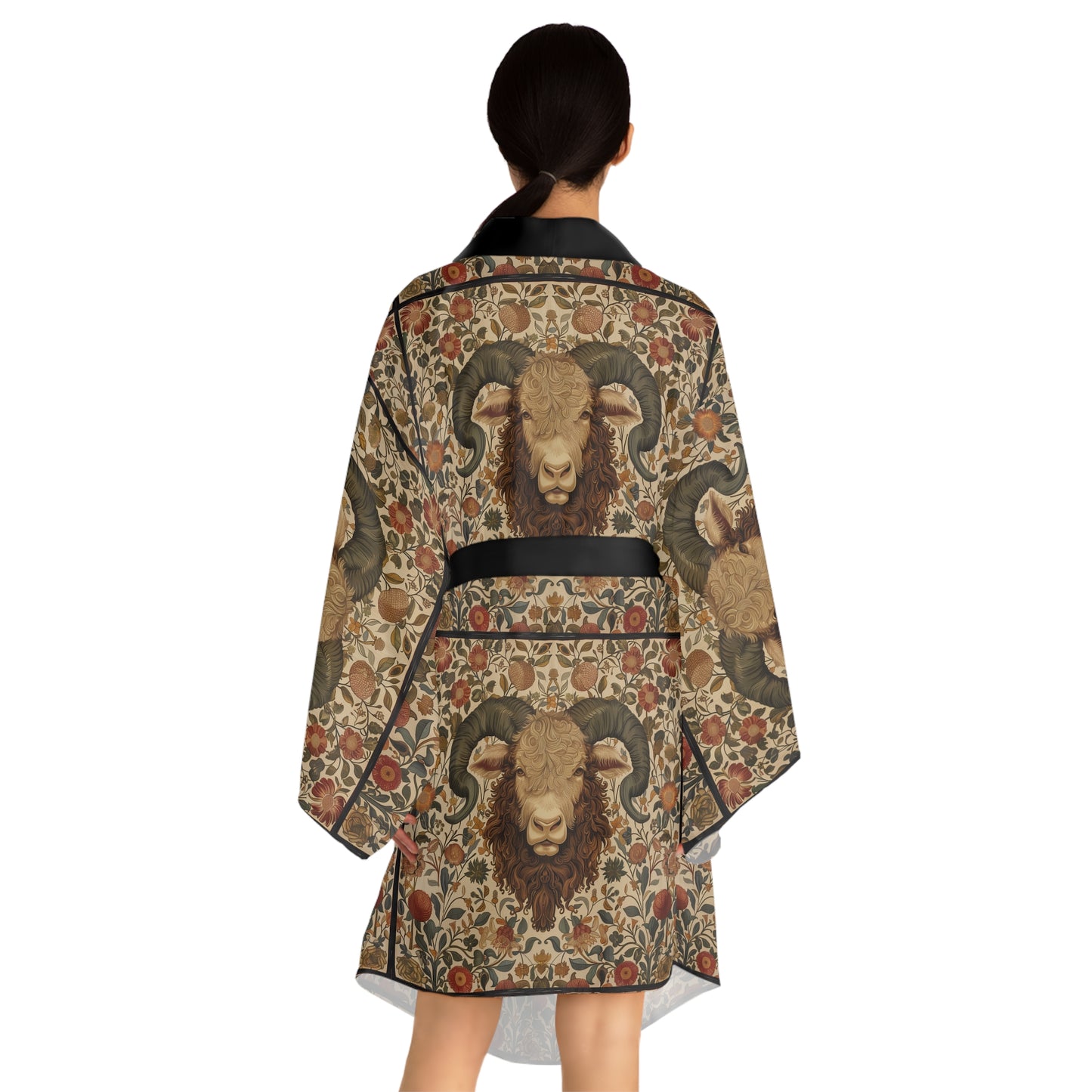 Long Sleeve Kimono Robe (AOP) for Taurus