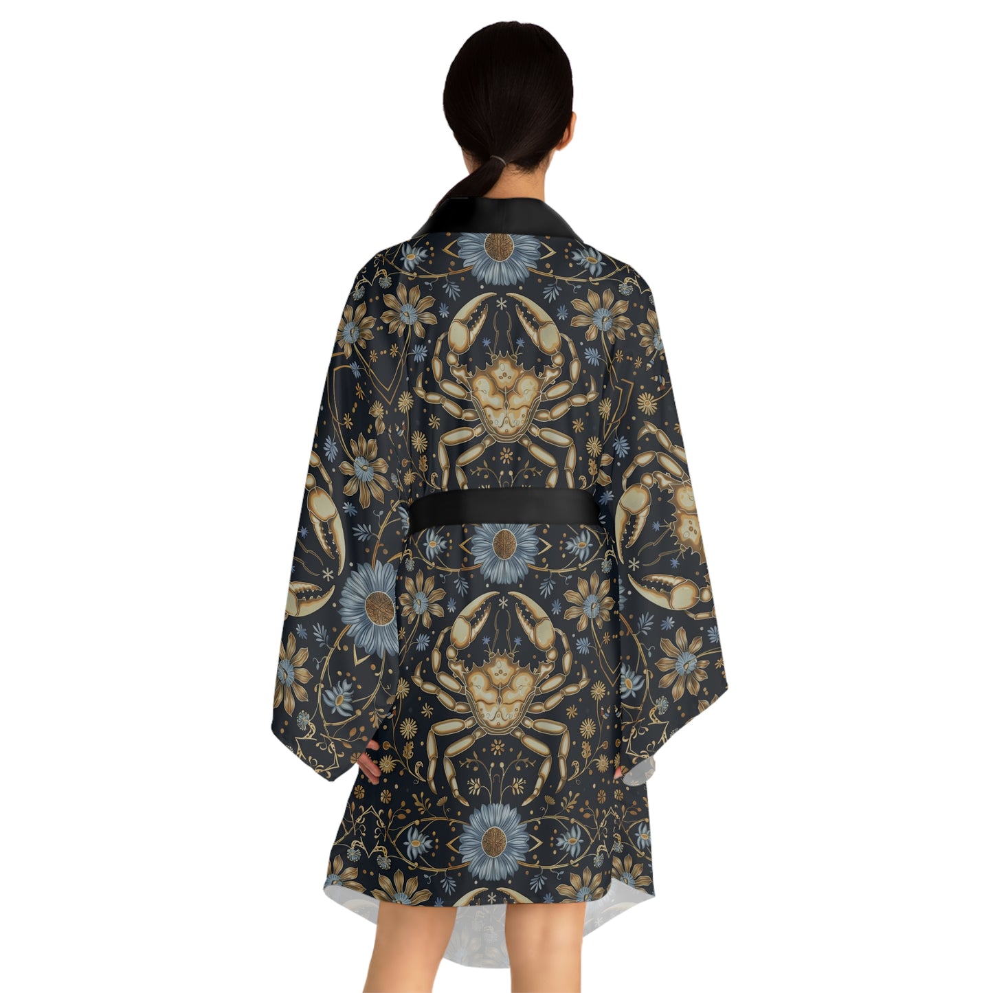 Long Sleeve Kimono Robe (AOP) for Cancer