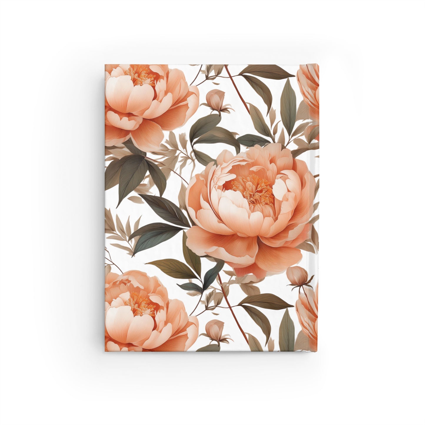 Fuzzy Peach Hardcover Journal