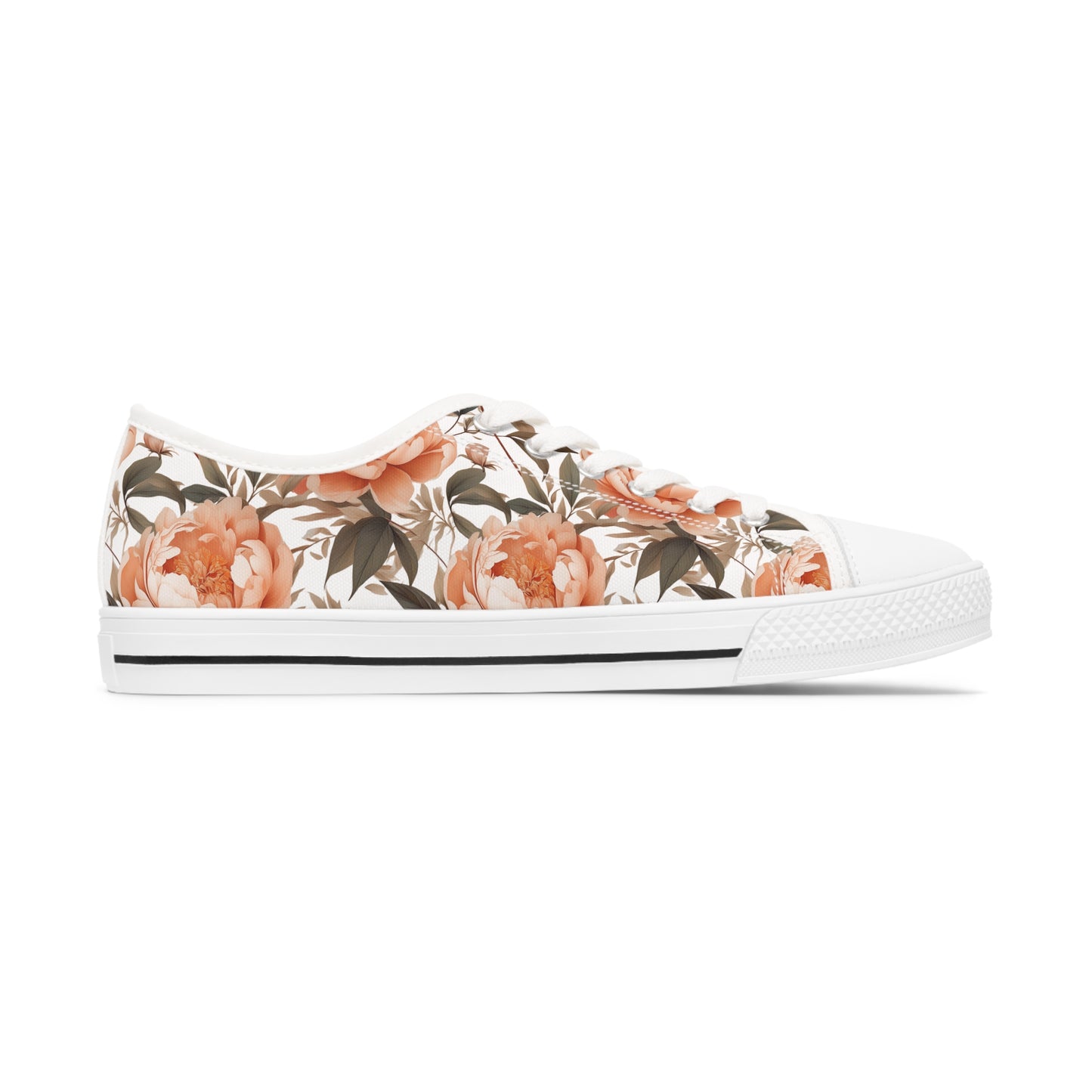 Women's Low Top Sneakers in Fuzzy Peach