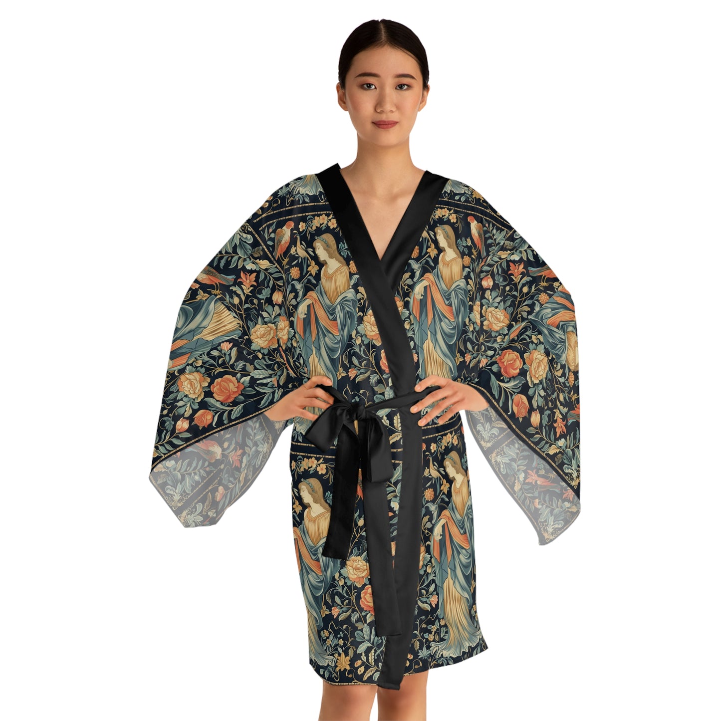 Long Sleeve Kimono Robe (AOP) for Virgo