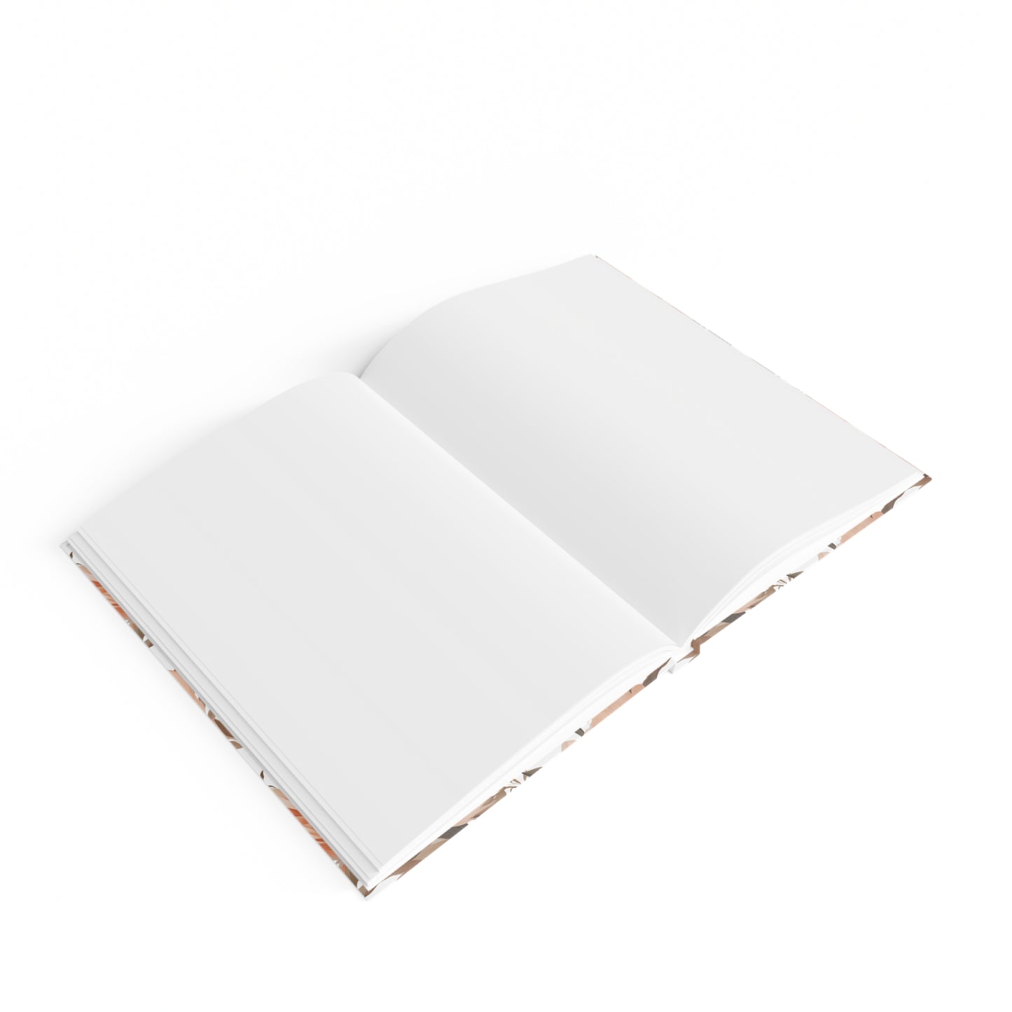 Fuzzy Peach Hardcover Journal