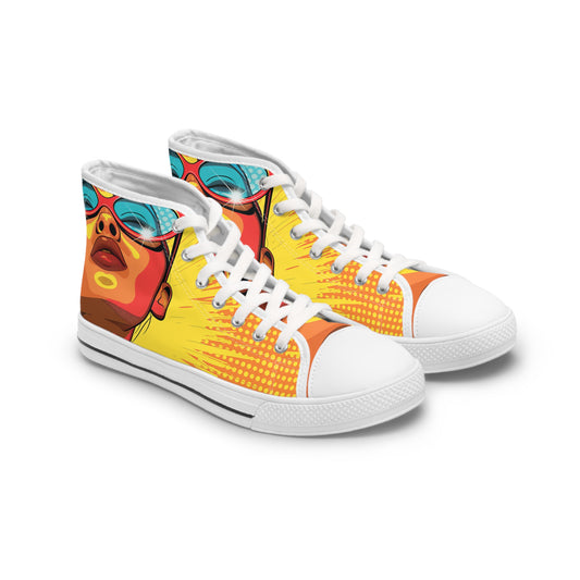 Women's High Top Sneakers in Summer Vibe