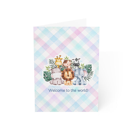 Welcome to the World Newborn Baby Greeting Card