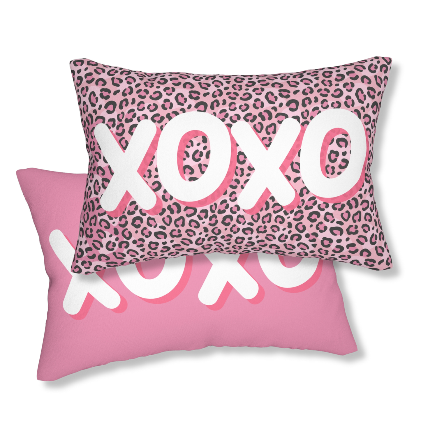 Spun Polyester Lumbar Pillow in Hugs & Kisses